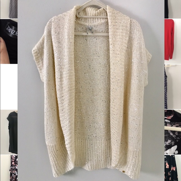 Ivory Sparkle Sweater 🖤SALE🖤 - Picture 1 of 3